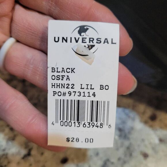 Universal Studios Black Distressed Cotton Lil Boo Halloween Horror Nights Cap 20 - Picture 11 of 13